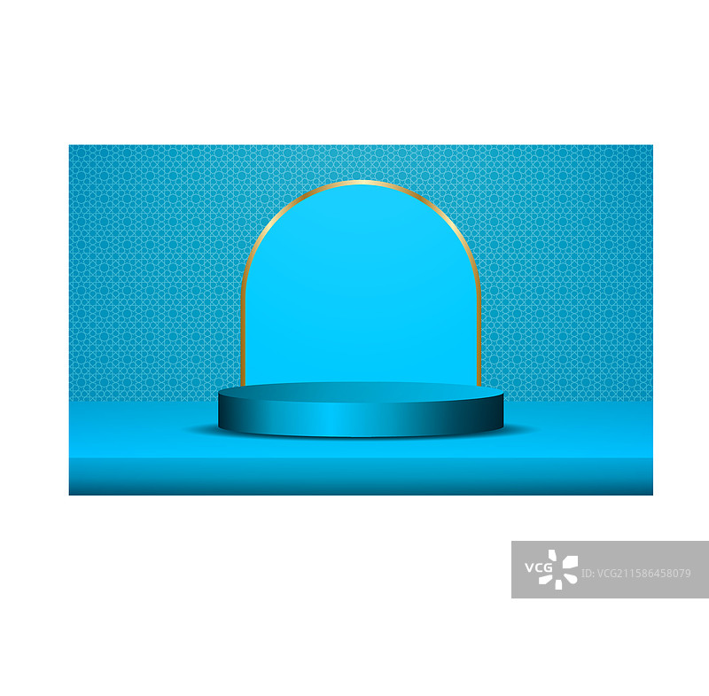 3D工作室背景，带有空旷的讲台空间图片素材