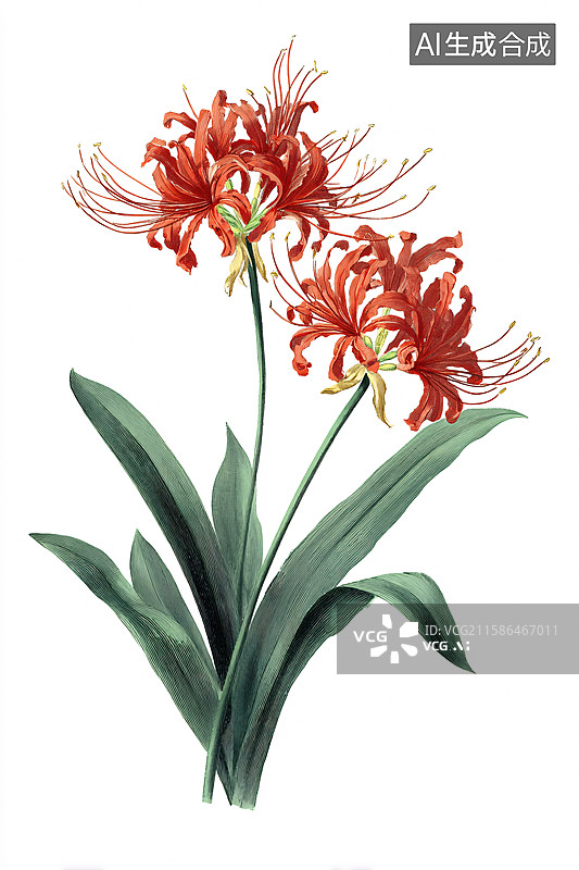 【AI数字艺术】妖娆绽放的彼岸花图片素材