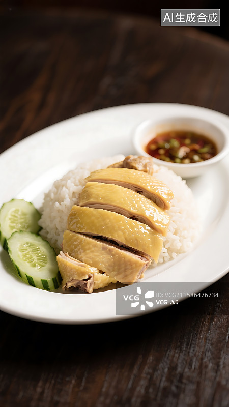 【AI数字艺术】海南鸡饭 美食摄影 中餐 美味料理 文昌鸡 南洋风 餐厅菜谱 亚洲特色美食 新加坡图片素材