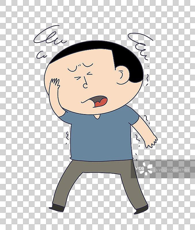 头晕中暑难受健康疾病人物图片素材