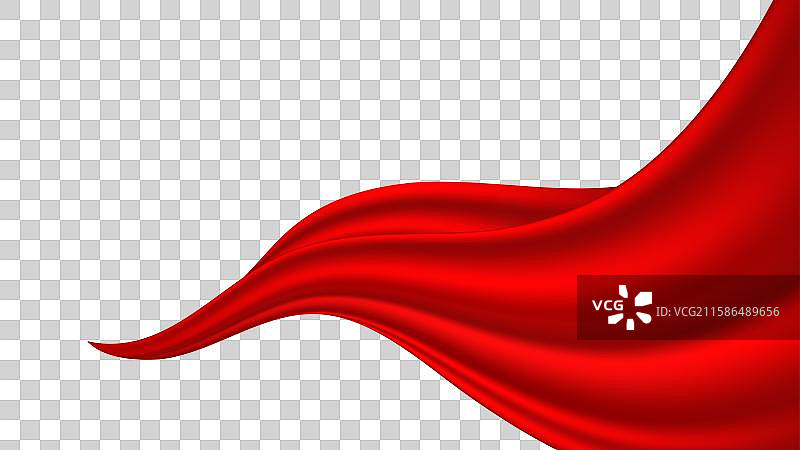 国庆节红绸元素图片素材