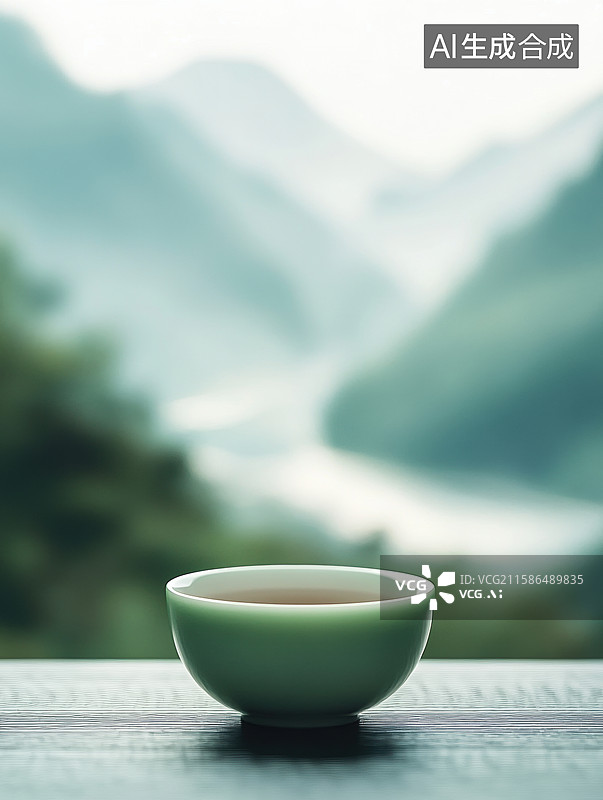 【AI数字艺术】中国茶文化泡茶场景茶杯茶水茶汤茶具图片素材