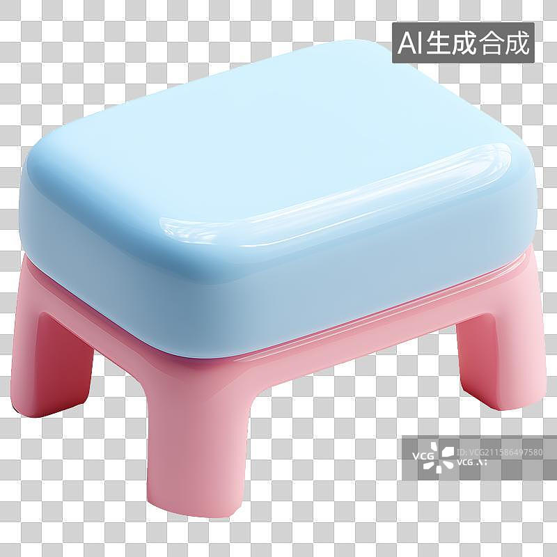 【AI数字艺术】3D风格家居主题之脚凳元素图片素材
