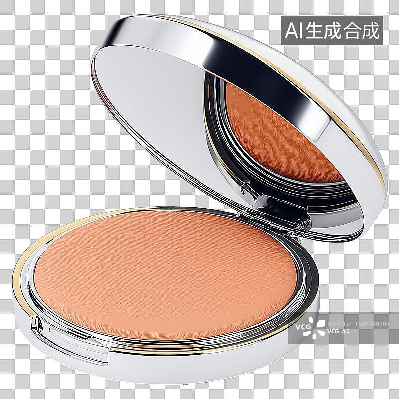 【AI数字艺术】3D风格美妆主题之粉饼元素图片素材
