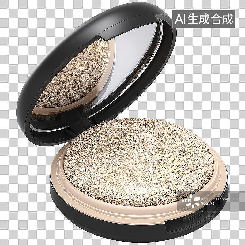 【AI数字艺术】3D风格美妆主题之粉饼元素图片素材