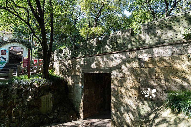 浙江宁波镇海招宝山景区，镇海口海防遗址图片素材