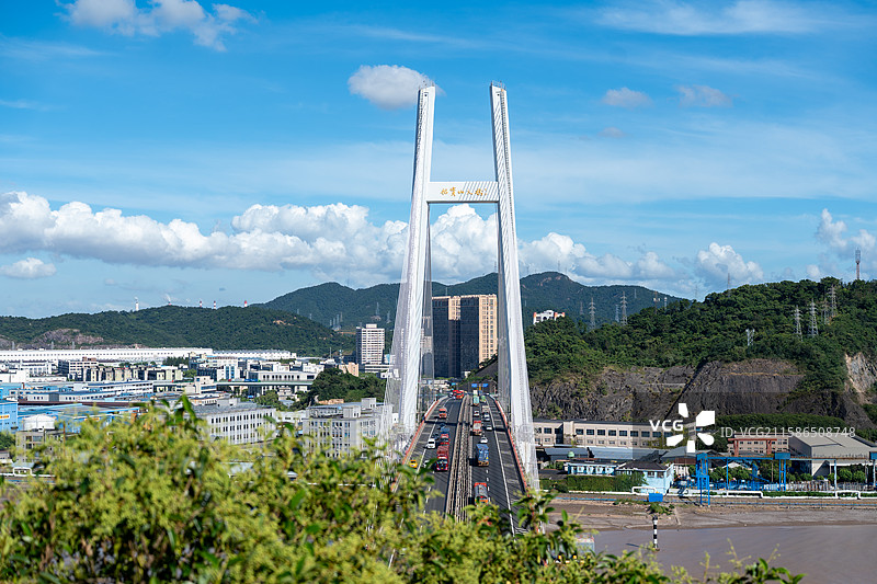 浙江宁波镇海招宝山景区，镇海口海防遗址图片素材