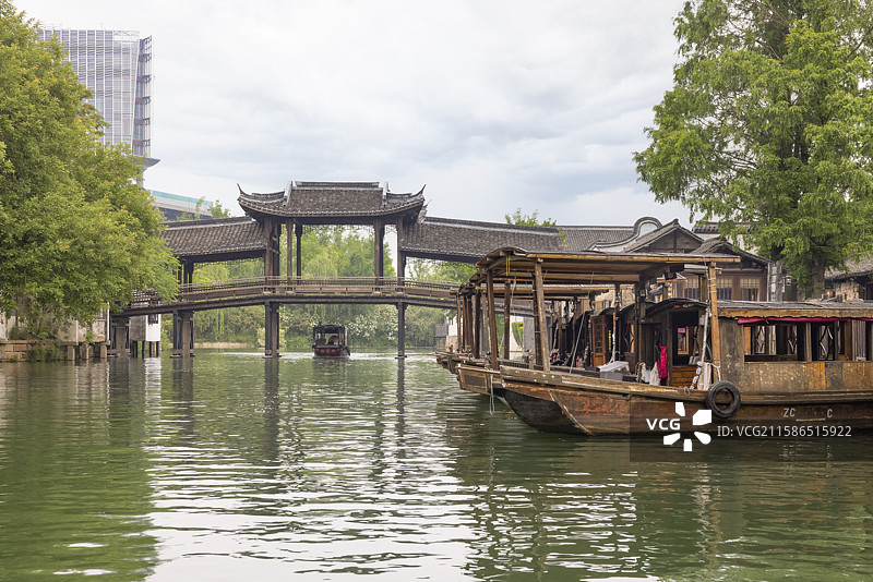 江南水乡乌镇风光图片素材