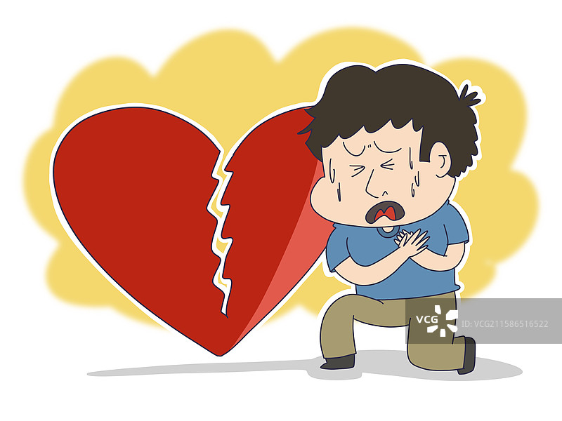 心梗，心肌炎，心脏病患者图片素材