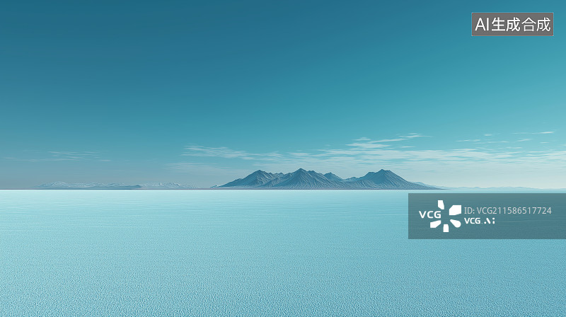 【AI数字艺术】商务科技背景——极简高山与广场地面图片素材