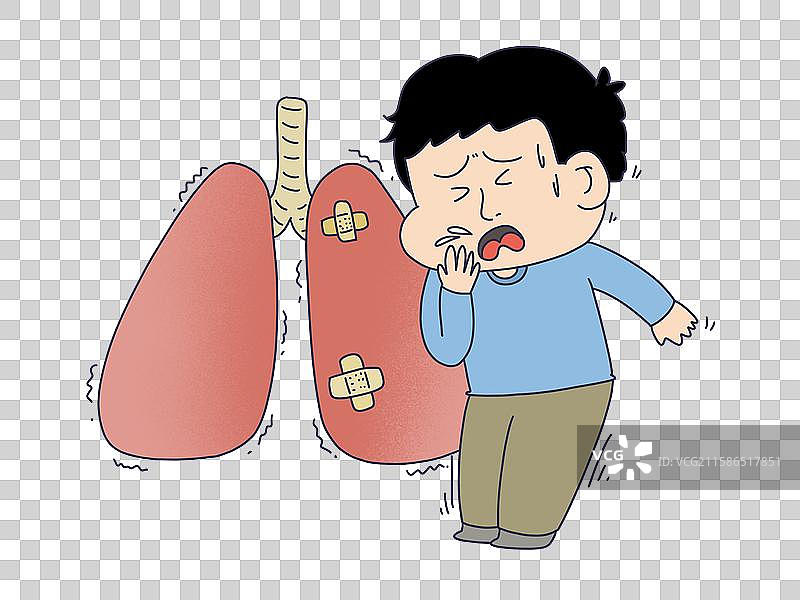肺炎患者，病人治疗图片素材