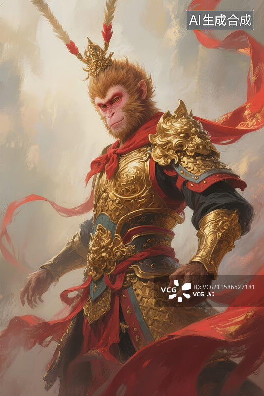 【AI数字艺术】齐天大圣孙悟空图片素材