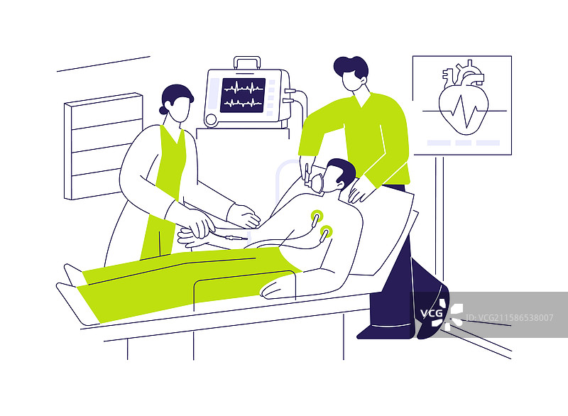 胸痛的抽象概念图片素材