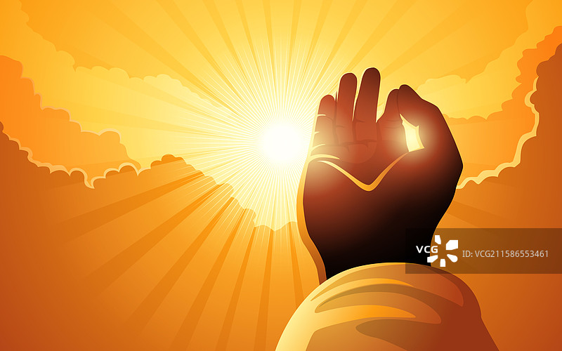 宗教 佛手 云彩景观图片素材