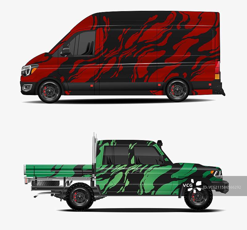 赛车车身涂装设计图形抽象条纹图片素材