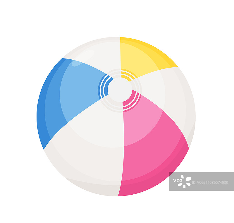 五彩缤纷的沙滩球图片素材