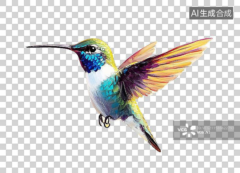 【AI数字艺术】蜂鸟图片素材