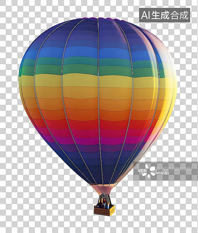 【AI数字艺术】彩色热气球图片素材