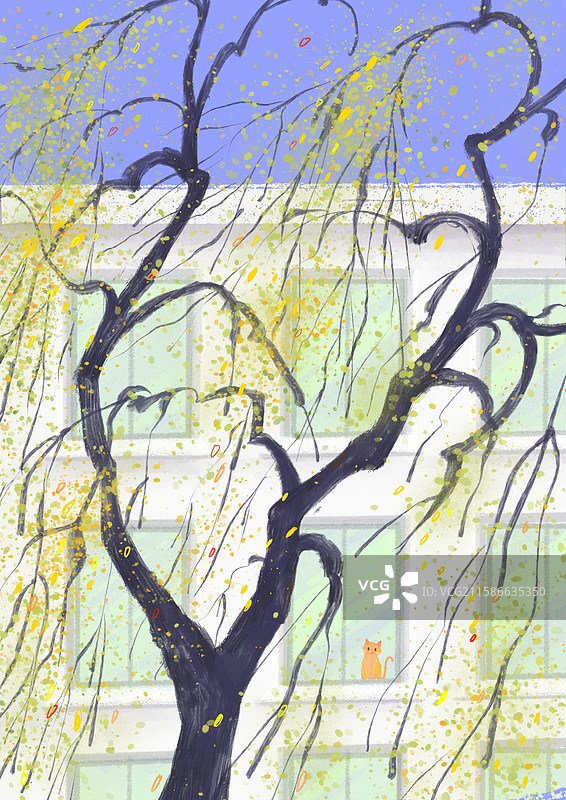 秋日渐近图片素材