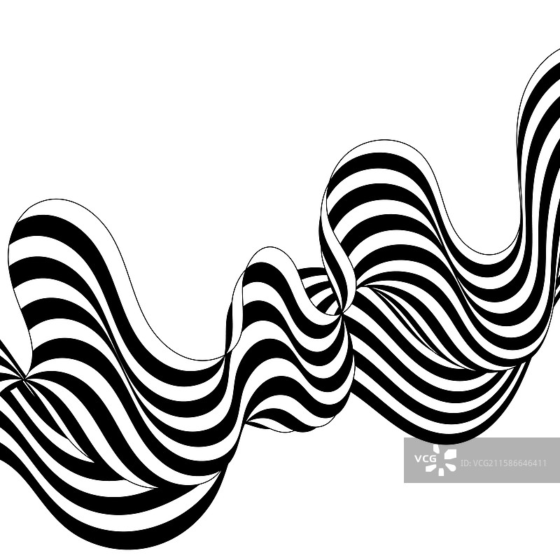 黑色光学艺术抽象背景波浪设计图片素材