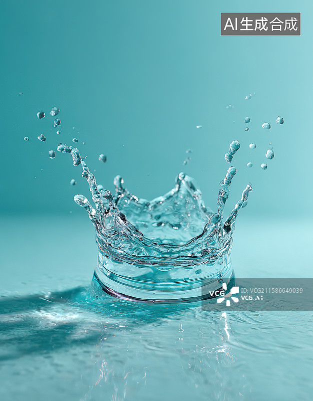 【AI数字艺术】水花图片素材