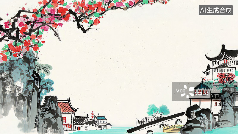 【AI数字艺术】水墨画 最大图片素材