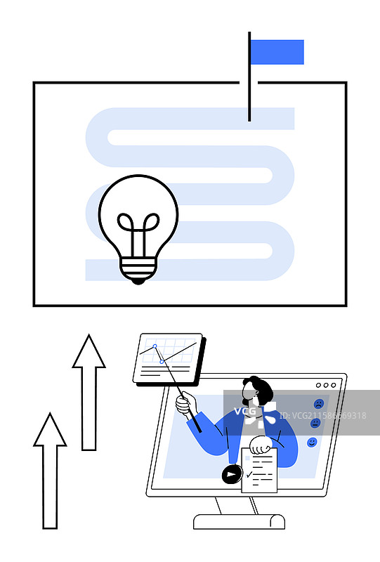 数据进步跟踪与创新之路图片素材