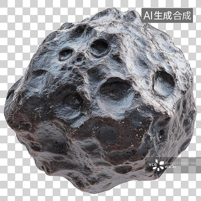 【AI数字艺术】3D风格陨石元素图片素材