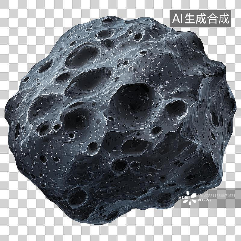 【AI数字艺术】3D风格陨石元素图片素材