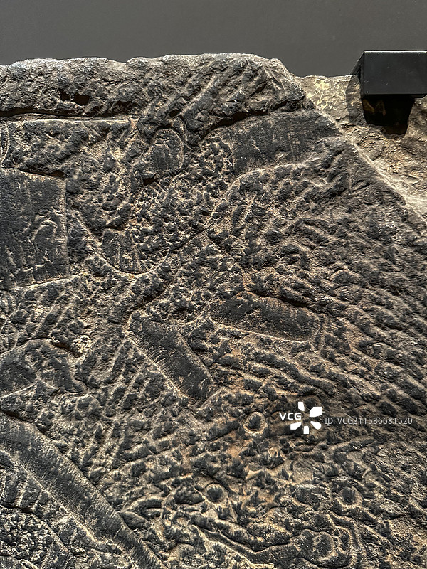 汉代 画像石 舞人和乐人 中国山东省鱼台县出土 海外流失文物 东京国立博物馆图片素材