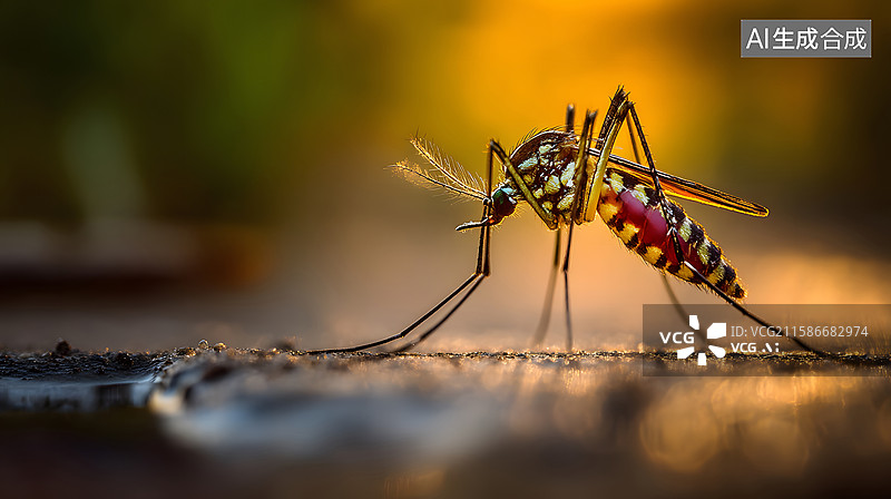 【AI数字艺术】蚊子的特写镜头图片素材