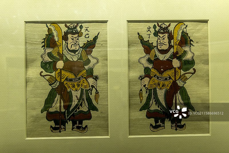 河南省开封博物馆“开封朱仙镇木版年画展”：天乙戍丁（越南年画，当代）图片素材