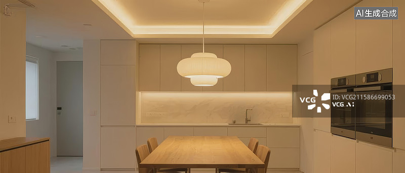 【AI数字艺术】现代简约卧室图片素材