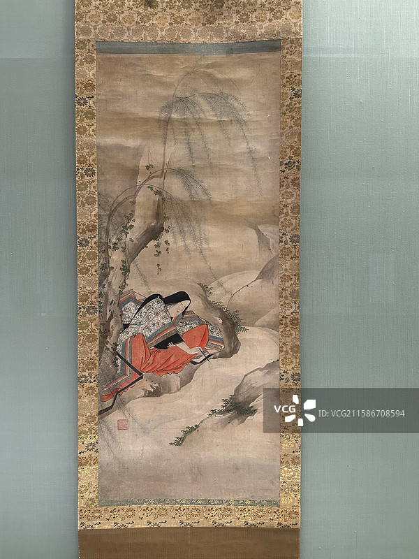 江户时代 17世纪 伊世物语 鸟子图 东京国立博物馆图片素材