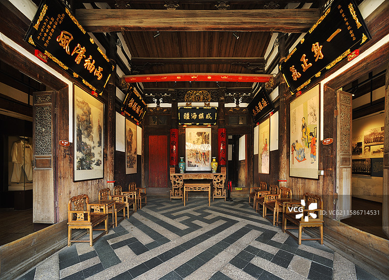 威震海疆-陈绍宽故居厅堂图片素材