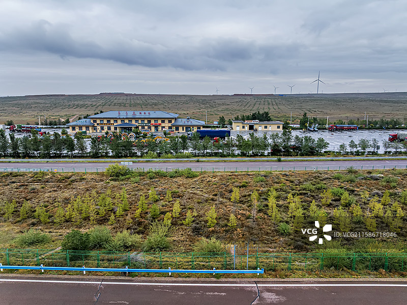 宁夏吴忠市红寺堡区天湖服务区图片素材