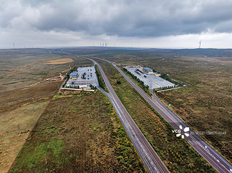 宁夏吴忠市红寺堡区天湖服务区图片素材