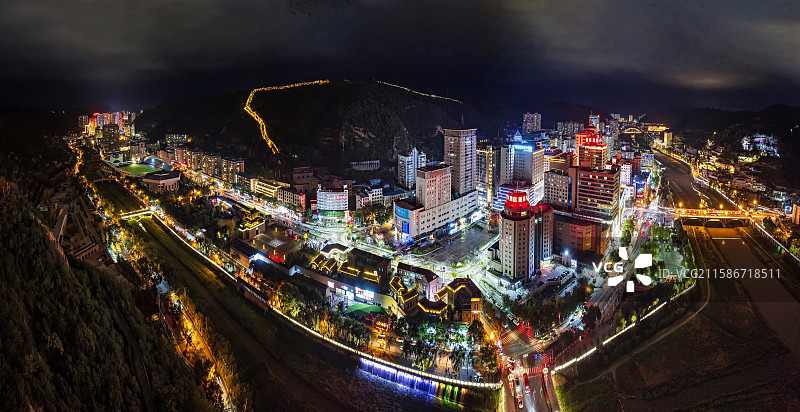 陕西延安市宝塔区宝塔山图片素材