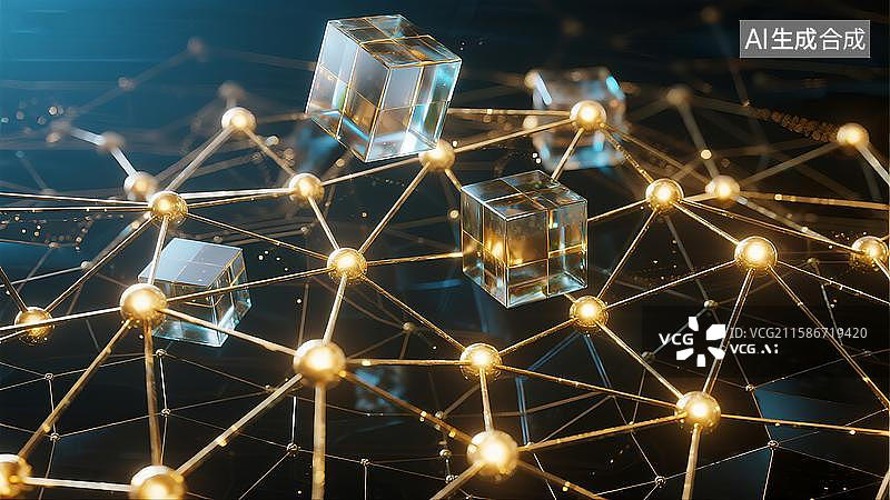 【AI数字艺术】鎏金金色科技电路板图片素材