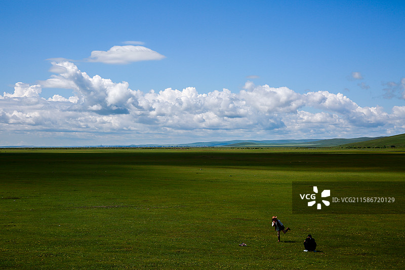 自由浪漫的草原之约图片素材