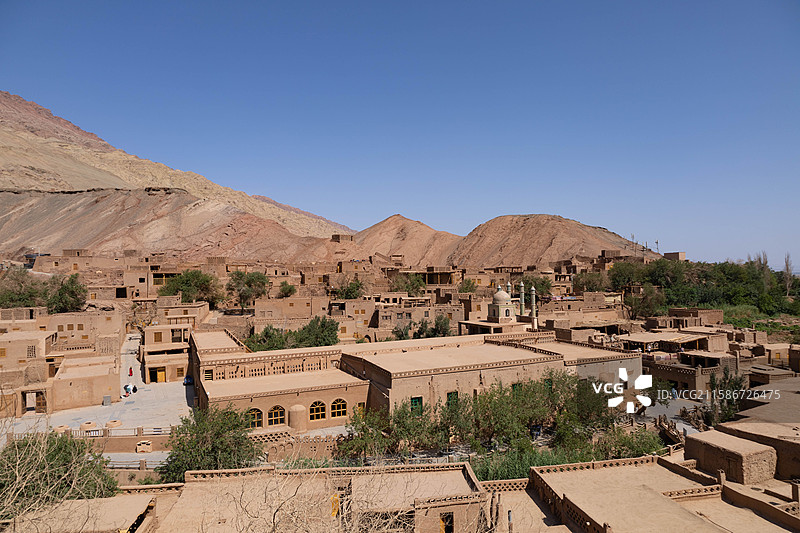 吐峪沟麻扎村图片素材