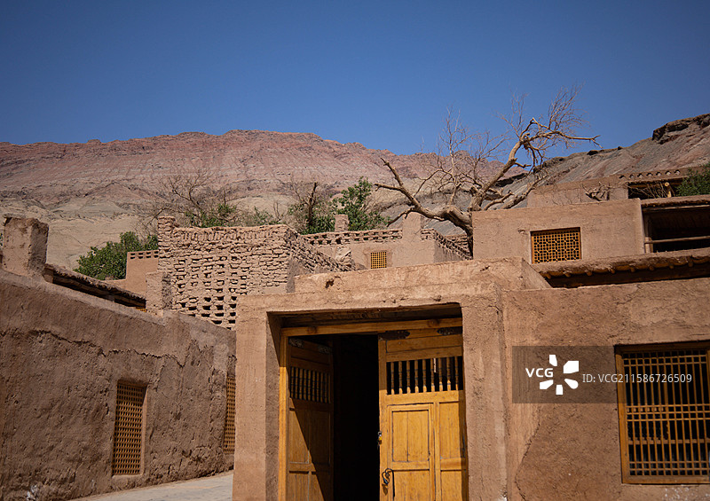 吐峪沟麻扎村图片素材