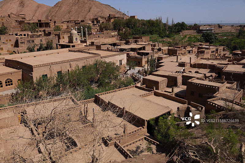 吐峪沟麻扎村图片素材