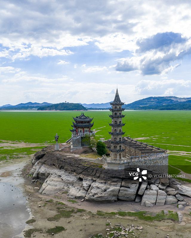 庐山市鄱阳湖落星墩图片素材