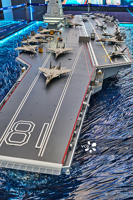 中国人民解放军海军航空母舰模型图片素材