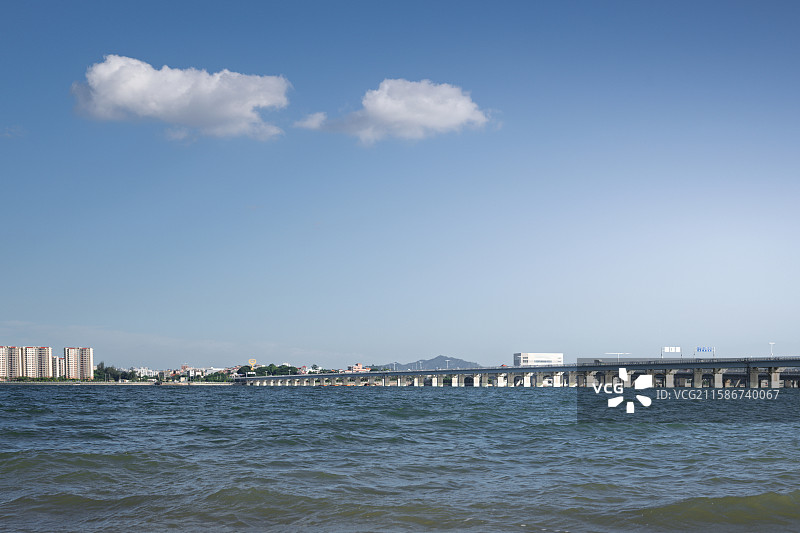 福建省厦门市厦门大桥与景观图片素材