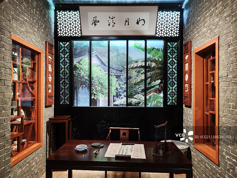 古代书房（琴棋书画）图片素材