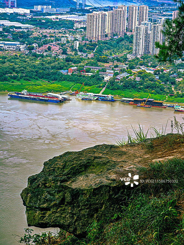 重庆铁山坪森林公园虎头岩景点图片素材