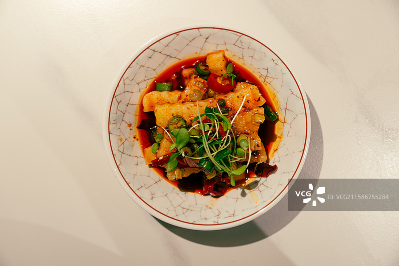 麻辣土豆凉菜图片素材