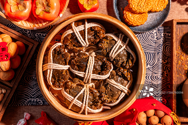 大闸蟹 螃蟹 中秋 实拍图片素材